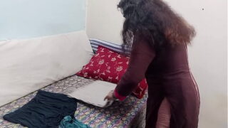 Desi House Maid And Owner Having Hardcore Ass Fucks And Blowjob Video