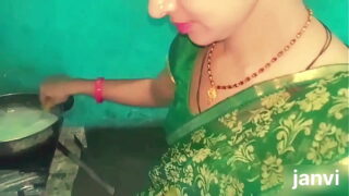 Desi step sister was working in the kitchen her step brother came Video