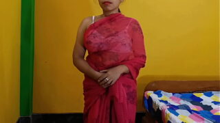 Indian Marathi Bhabi Wearing Fucked her Hairy Pussy In Saare Video