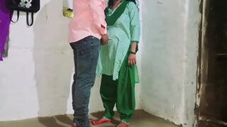 Indian Punjabi Aunty Standing Style Fingering Pussy And Fucking By Nephew Video