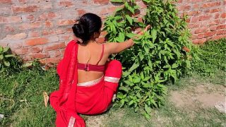 Indian Teen Girl Outdoor Garden Clean After Sex