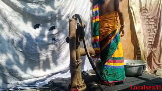 Tamil Aunty Fucked Hardcore In Bathroom in Outdoor By Nephew Video