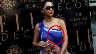 Tight pussy Gauri Khan In Blue Sexposing Dress NIP Visible Video